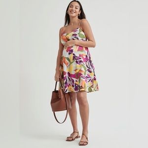 Floral Fit And Flare Sleeveless Dress - Thyme Maternity